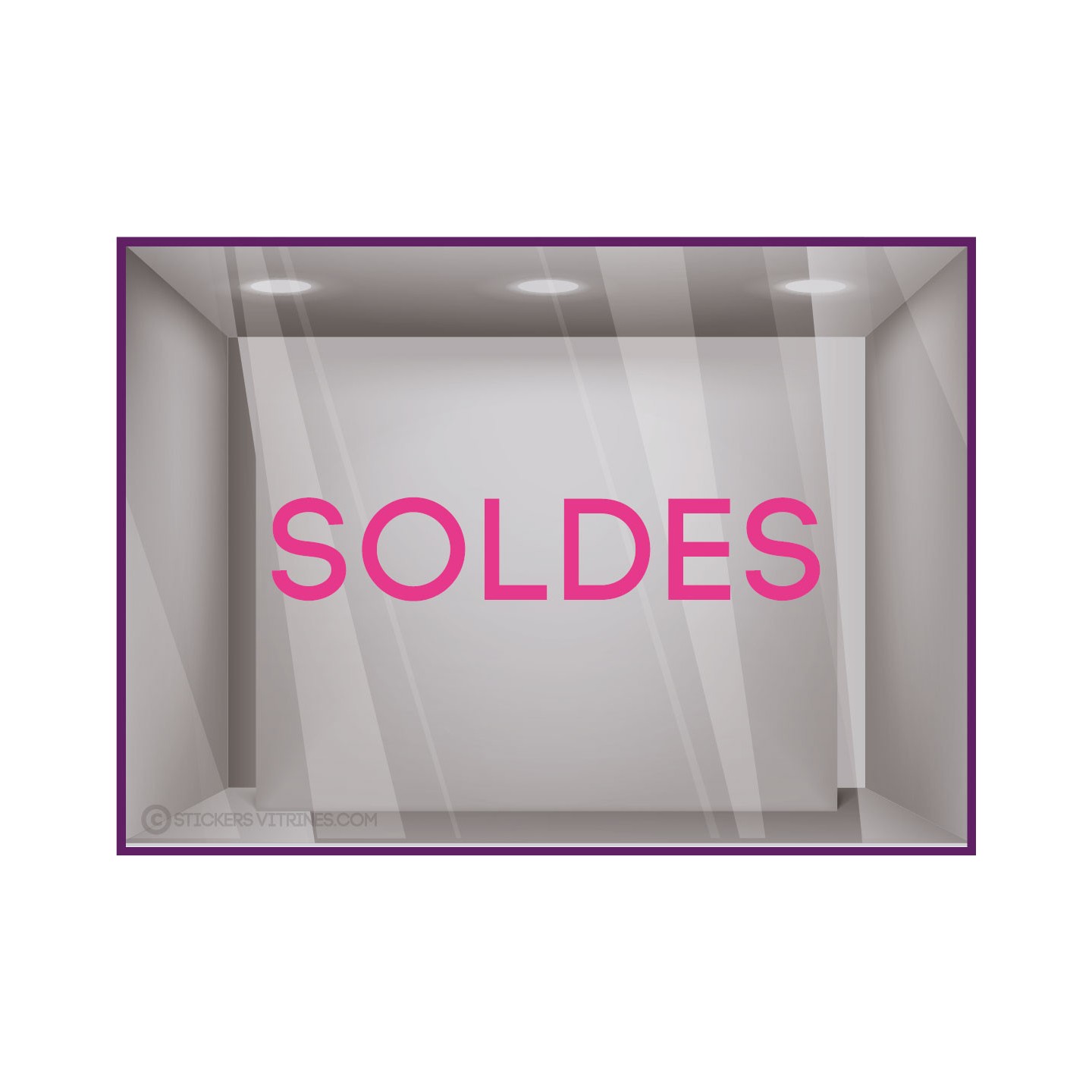 Sticker Soldes Lettre Adhesive Boutique Vitrine Destockage Calicot Soldes Enseigne Liquidation vitrophanie magasin