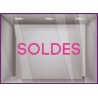 Sticker Soldes Lettre Adhesive Boutique Vitrine Destockage Calicot Soldes Enseigne Liquidation vitrophanie magasin