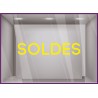 Sticker Soldes Lettre Adhesive Boutique Vitrine Destockage Calicot Soldes Enseigne Liquidation vitrophanie magasin