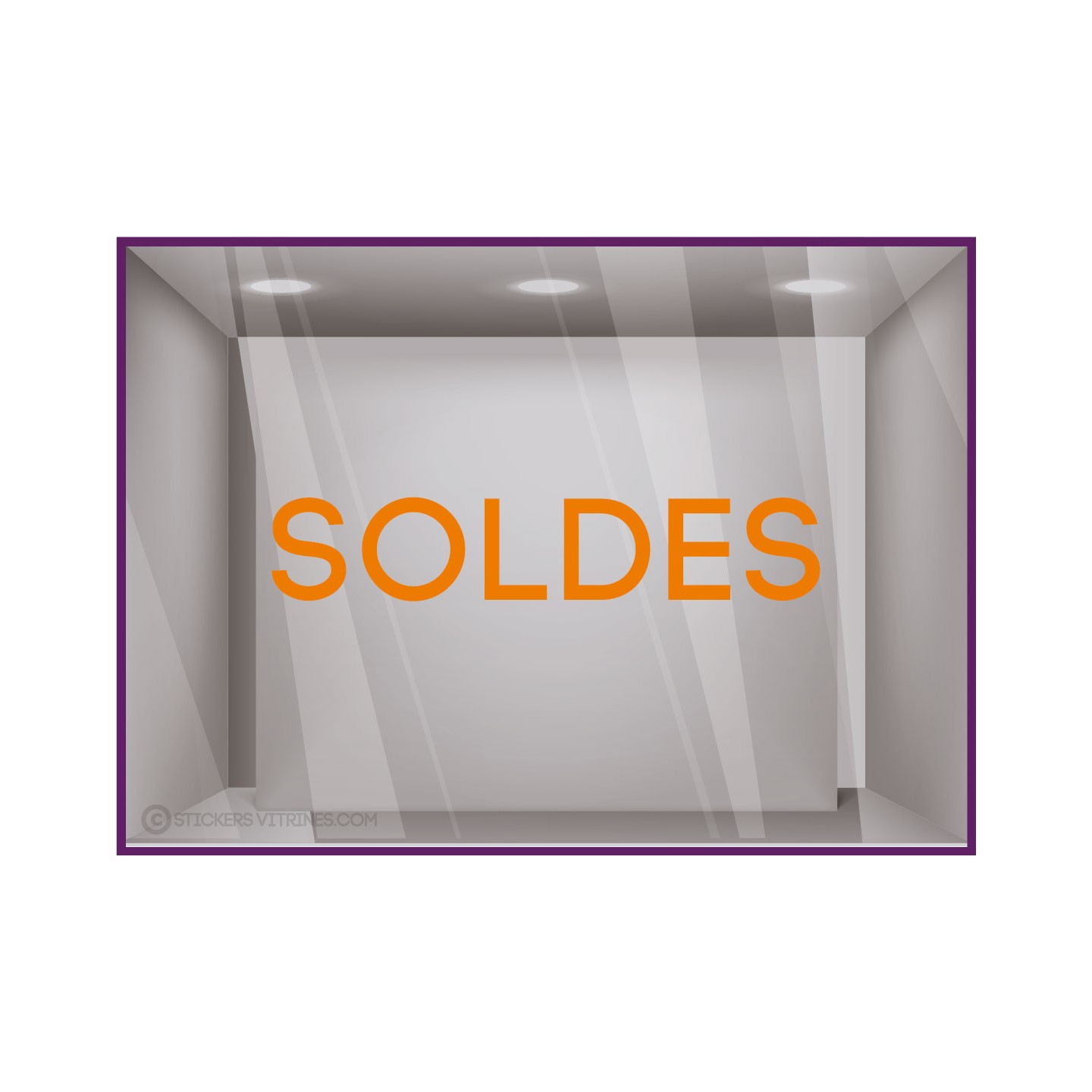 Sticker Soldes Lettre Adhesive Boutique Vitrine Destockage Calicot Soldes Enseigne Liquidation vitrophanie magasin