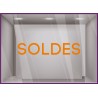 Sticker Soldes Lettre Adhesive Boutique Vitrine Destockage Calicot Soldes Enseigne Liquidation vitrophanie magasin
