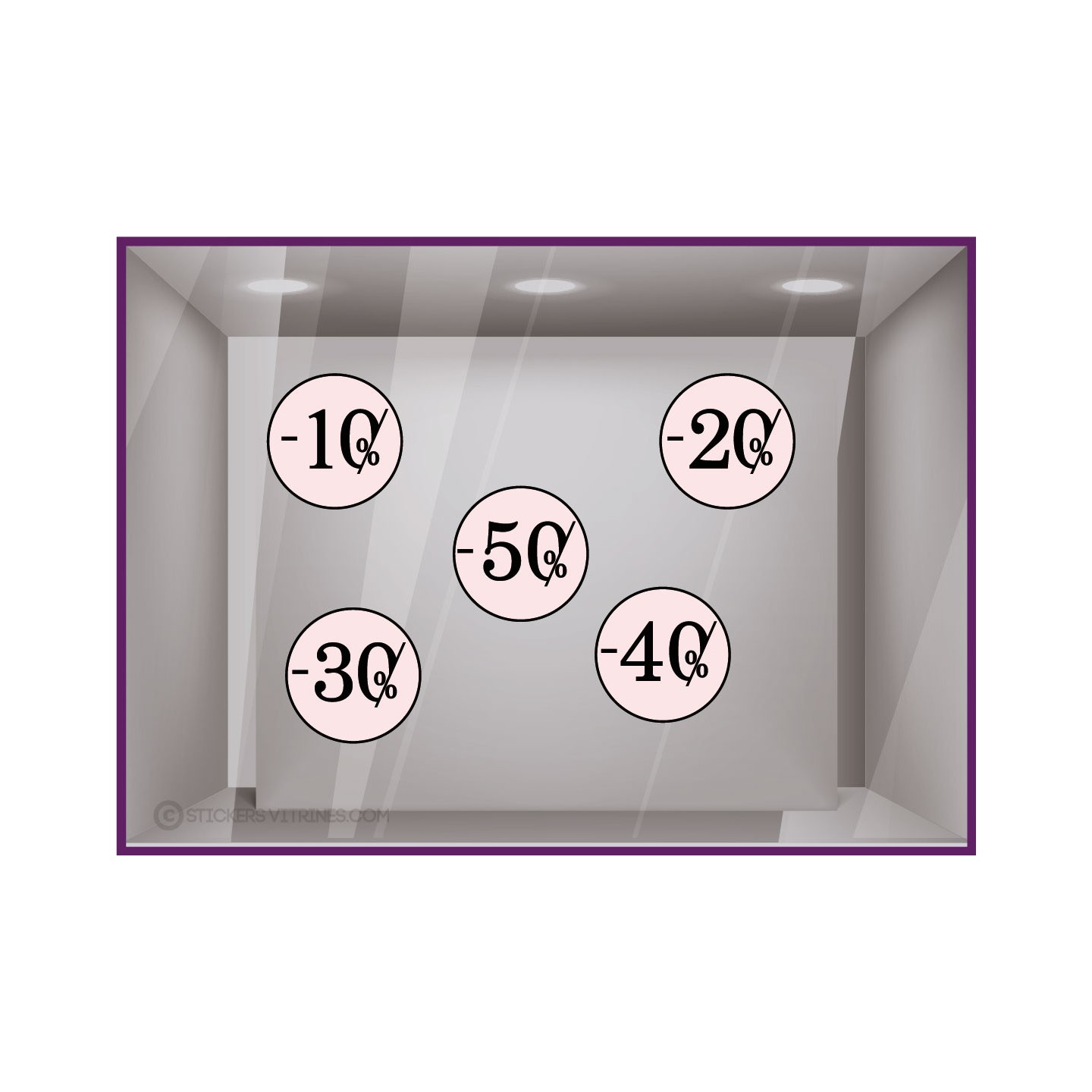STICKER-OFFRE-AUTOCOLLANT GEANT-CALICOT-VITRINE-MAGASIN-DECO-ADHESIF-PROMOTIONS-COMMERCE