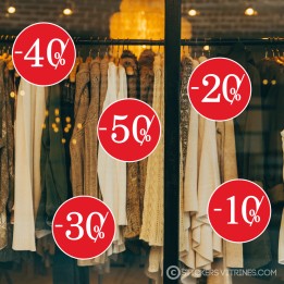 STICKER-OFFRE-AUTOCOLLANT GEANT-CALICOT-VITRINE-MAGASIN-DECO-ADHESIF-PROMOTIONS-COMMERCE