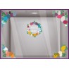 Kit de Stickers Angle et Couronne d'Oeufs de Paques marquage adhésif vitrophanie magasin commerce patisserie idee decoration