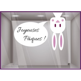 Sticker Lapin Pâques renversé