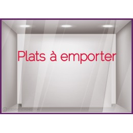 Sticker Plats `a emporter