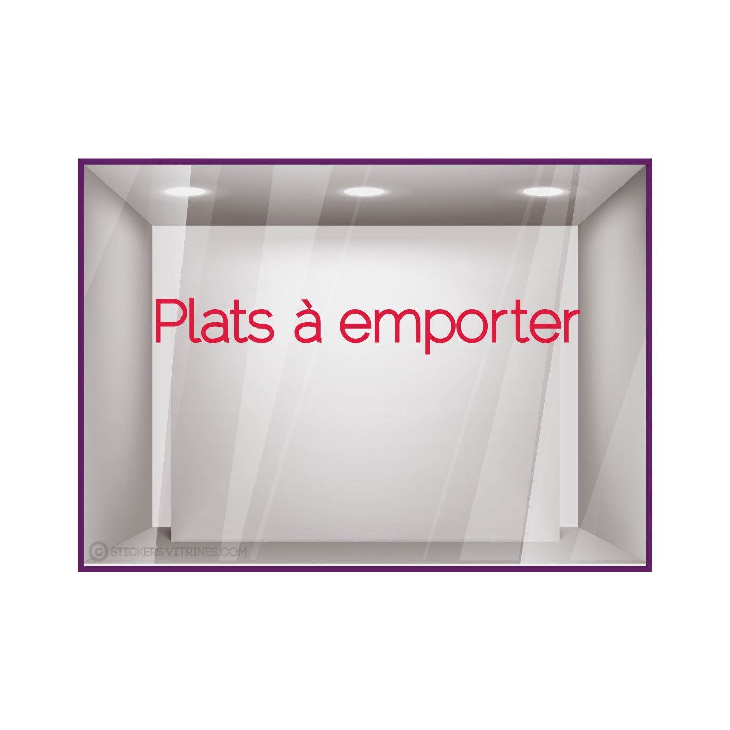 Sticker Plats `a emporter
