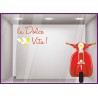Kit de Stickers Vespa lettrage ete beaute magasin vitrine mode marquage adhesif mode decoration boutique scooter dolce vita