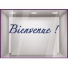 Sticker Bienvenue vitrophanie porte accueil commerce cabinet médical signalétique