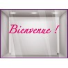 Sticker Bienvenue vitrophanie porte accueil commerce cabinet médical signalétique