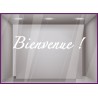 Sticker Bienvenue vitrophanie porte accueil commerce cabinet médical signalétique