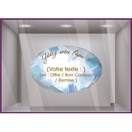 stickers bonne fete papa salon institut de beaute devanture magasin boulangerie offre promo amour pere epicerie deco autocollant