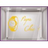 stickers papa chic bijouterie vitrine commerce montre idee cadeau fête des peres vitrophanie decoration lettrage adhesif