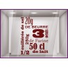 Sticker Recette de Cuisine signalétique vitrophanie café restaurant brasserie 