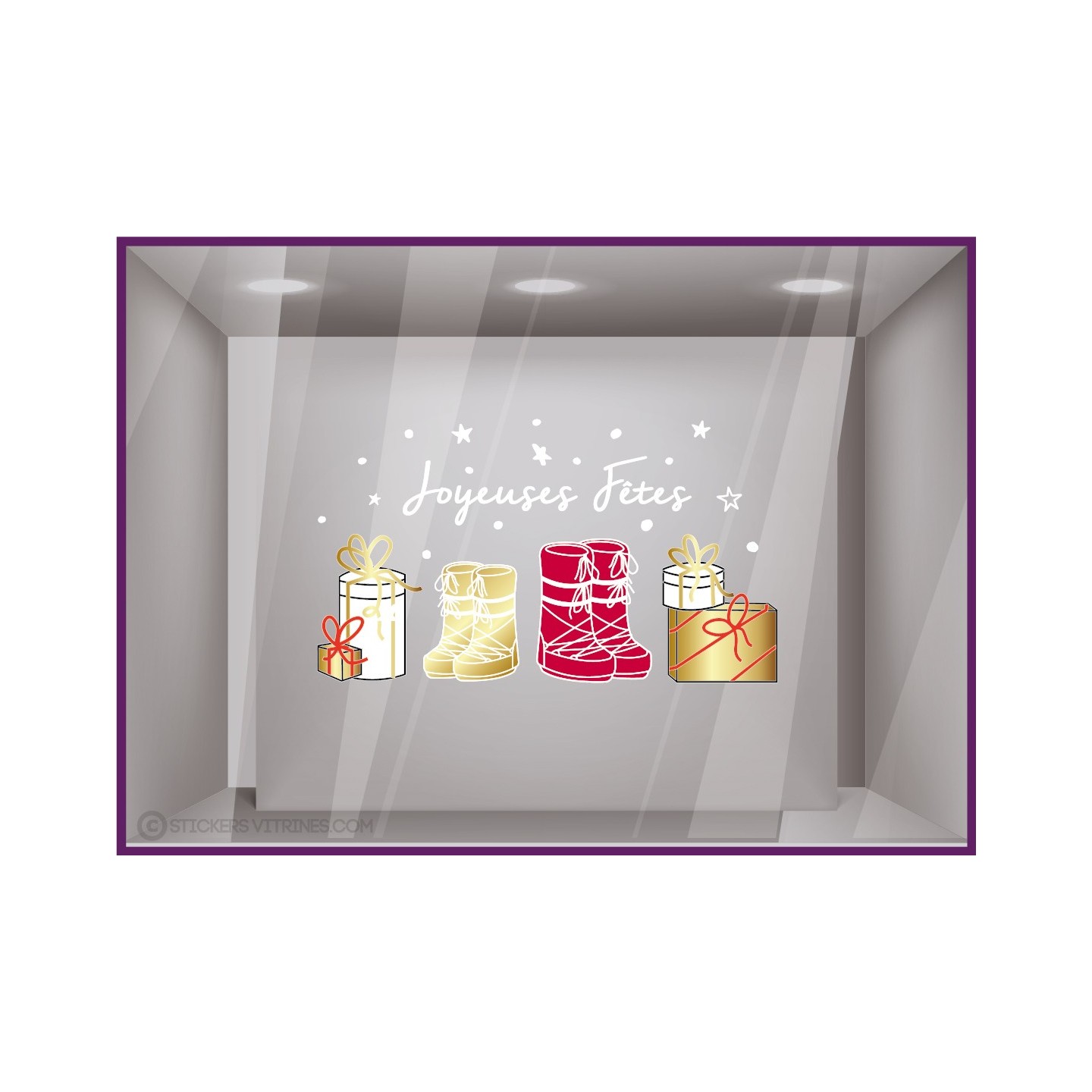 kit-stickers-joyeuses-fetes-noel-devanture-boutique-Apres Ski-boots-cadeaux-neige-magasin-idee-decoration-vitrine