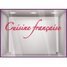 Sticker Cuisine Française vitrophanie texte adhésif restaurant café brasserie