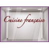 Sticker Cuisine Française vitrophanie texte adhésif restaurant café brasserie