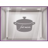 Sticker-Cocotte-Fait Maison-restaurant-cafe-bar-traiteur-bistro-signaletique-vitrine-vitrophanie