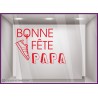 STICKER BONNE FETE PAPA SNEAKER TENNIS PERES AUTOCOLLANT PAS CHER BOUTIQUE MAROQUINERIE