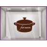 Sticker-Cocotte-Fait Maison-restaurant-cafe-bar-traiteur-bistro-signaletique-vitrine-vitrophanie