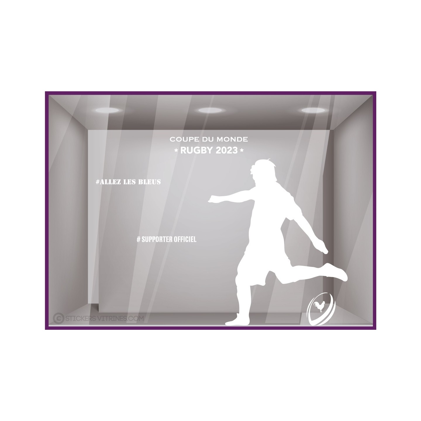 kit-stickers-coupe-du-monde-rugby 2023-sport- XV de France  blanc