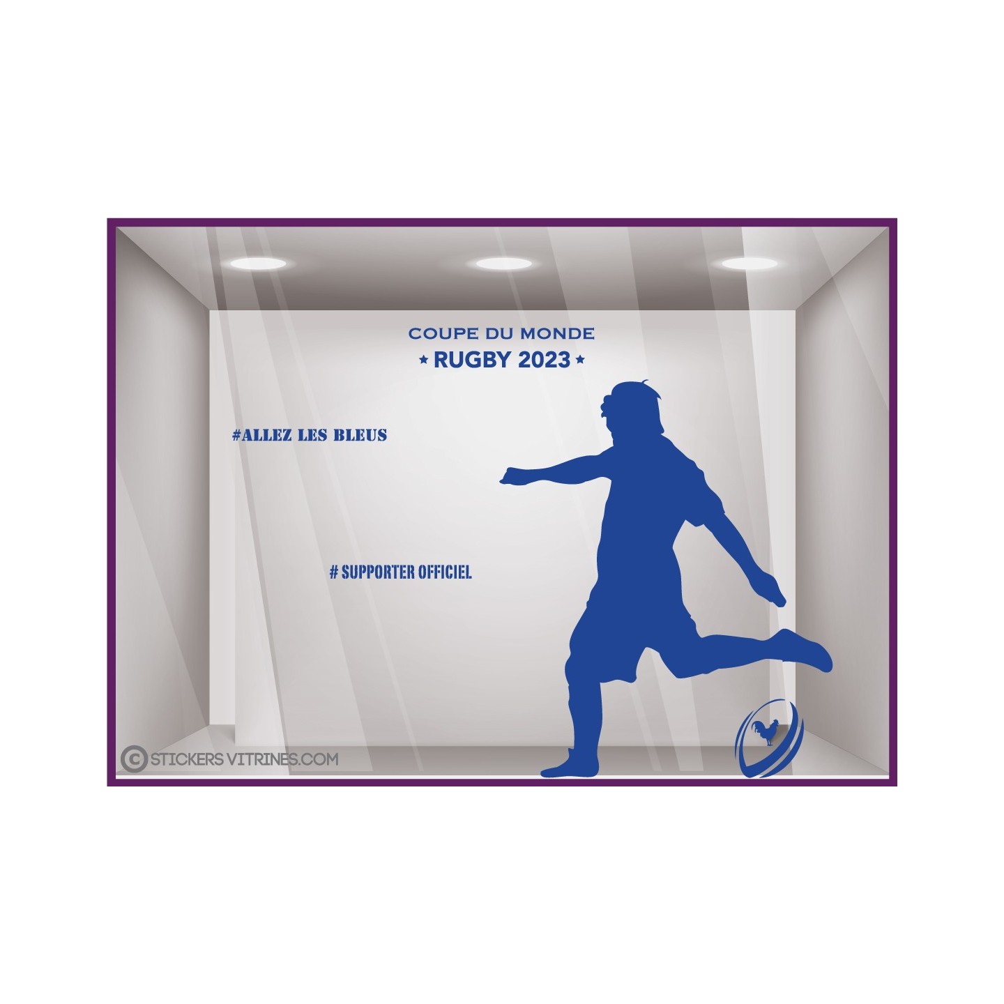 kit-stickers-coupe-du-monde-rugby 2023-sport- XV de France  bleu