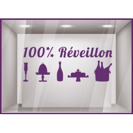 Sticker 100% Réveillon