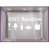 Sticker 100% Réveillon