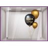 STICKER BALLONS BLACK FRIDAY NOIR ET OR VITRINE VITROPHANIE BOUTIQUE MAGASIN PROMOTIONS DAYS