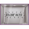 STICKER BLACK DAYS ET CONFETTIS VITRINE DEVANTURE LETTRAGE ADHESIF MAGASIN BOUTIQUE FRIDAY