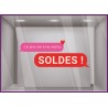 STICKER SOLDES SMS VITROPHANIE BOUTIQUE MAGASIN COMMERCE ADHESIF