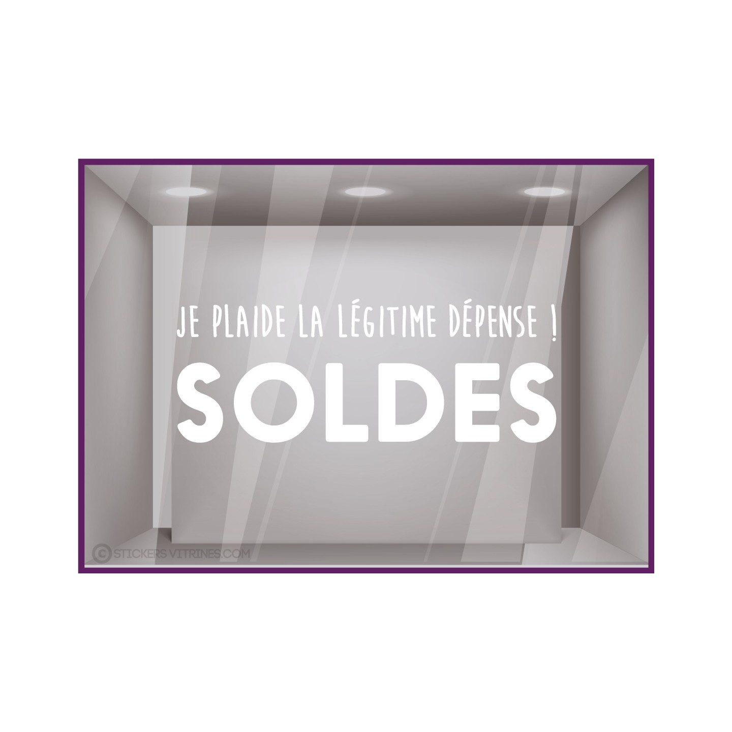 STICKER SOLDES DEPENSE  VITROPHANIE BOUTIQUE MAGASIN COMMERCE ADHESIF
