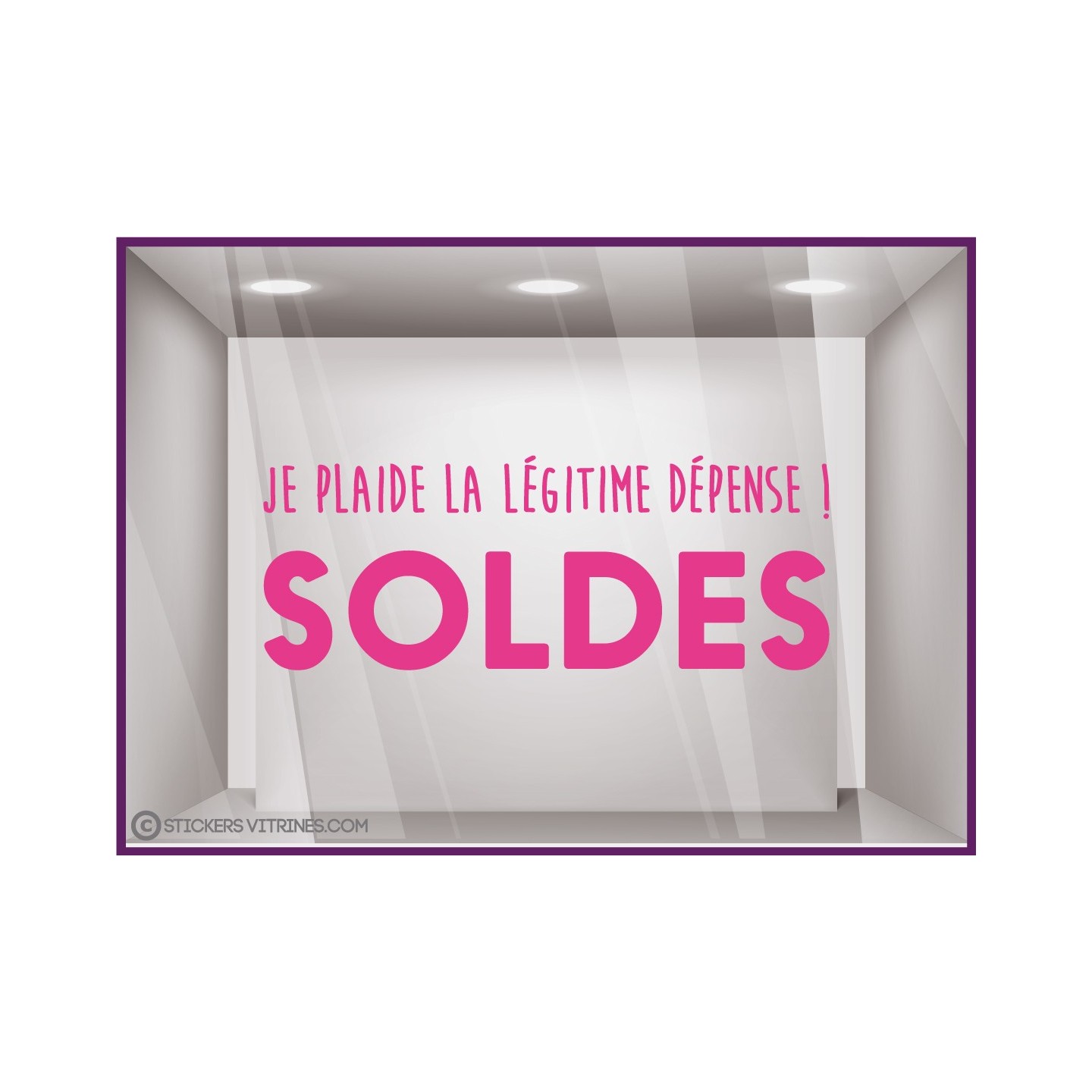 STICKER SOLDES DEPENSE  VITROPHANIE BOUTIQUE MAGASIN COMMERCE ADHESIF