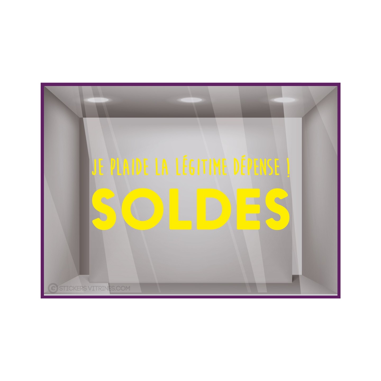 STICKER SOLDES DEPENSE  VITROPHANIE BOUTIQUE MAGASIN COMMERCE ADHESIF