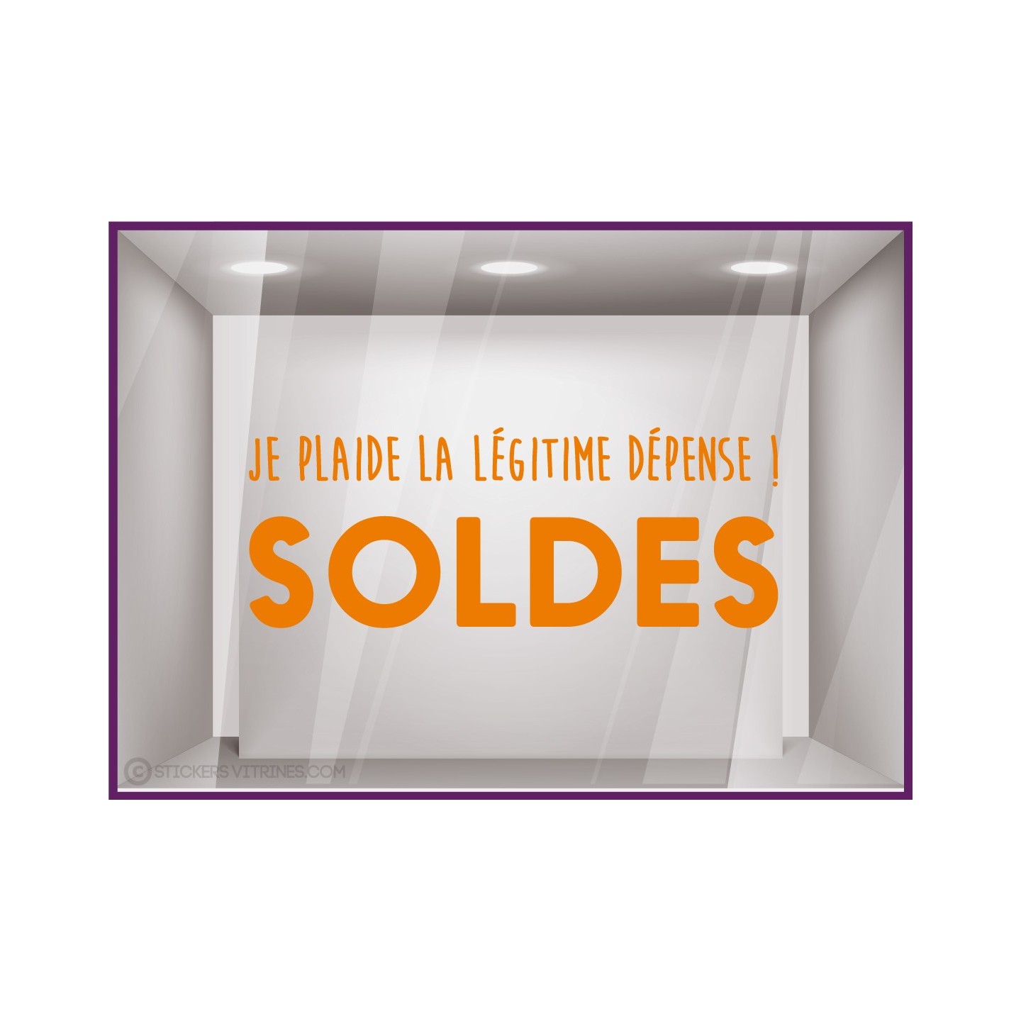 STICKER SOLDES DEPENSE  VITROPHANIE BOUTIQUE MAGASIN COMMERCE ADHESIF