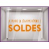 STICKER SOLDES DEPENSE  VITROPHANIE BOUTIQUE MAGASIN COMMERCE ADHESIF