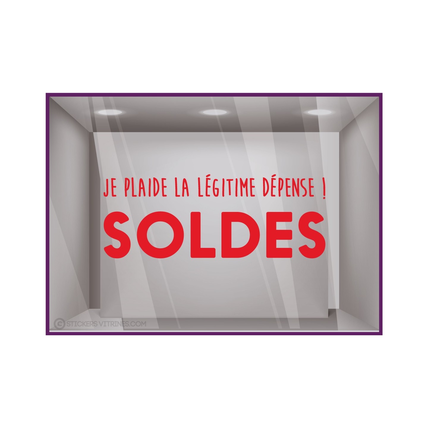 STICKER SOLDES DEPENSE  VITROPHANIE BOUTIQUE MAGASIN COMMERCE ADHESIF