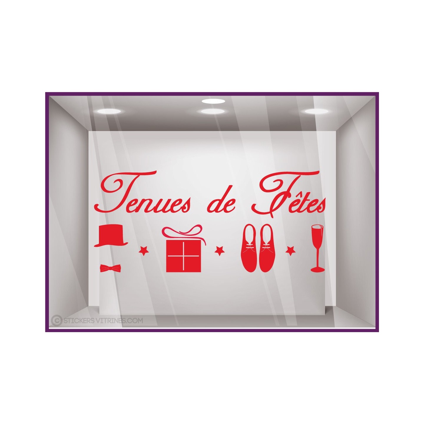 Sticker Tenues de F^etes modèle Homme