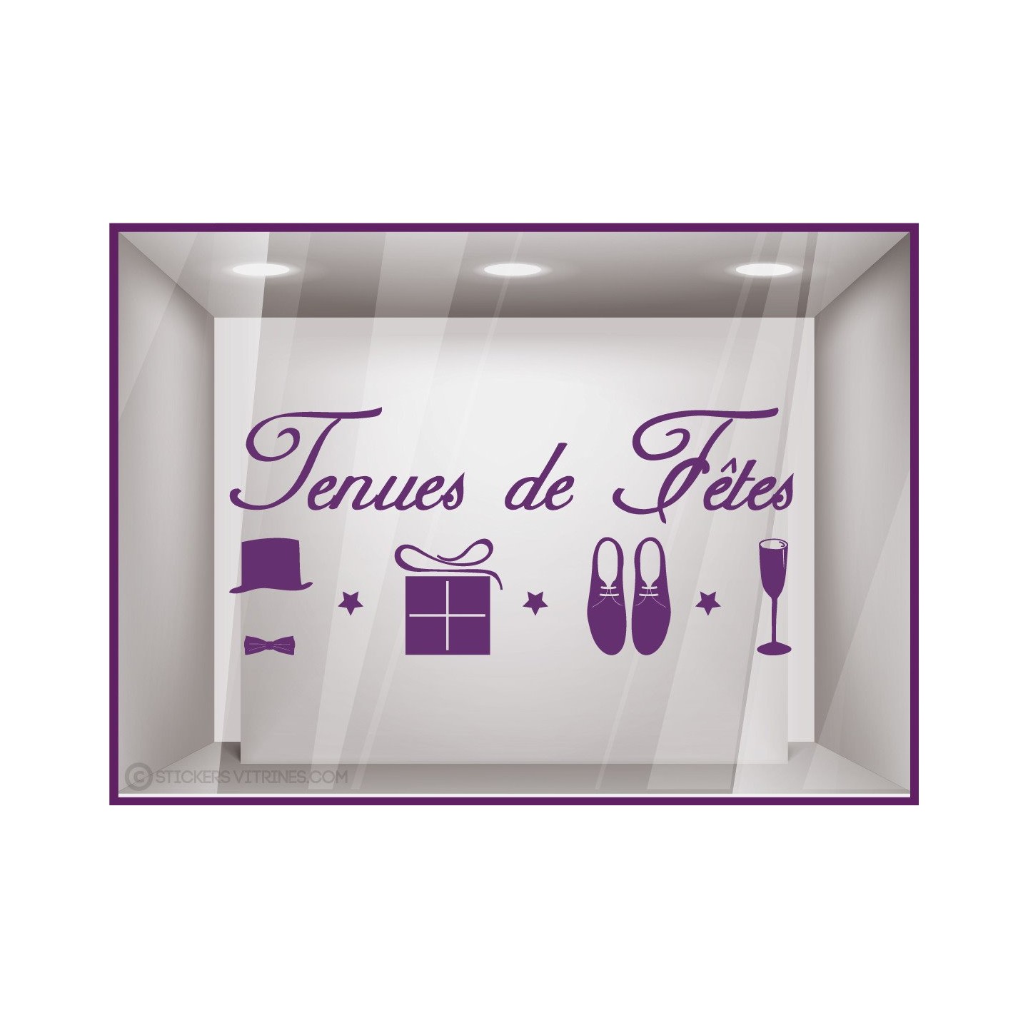 Sticker Tenues de F^etes modèle Homme