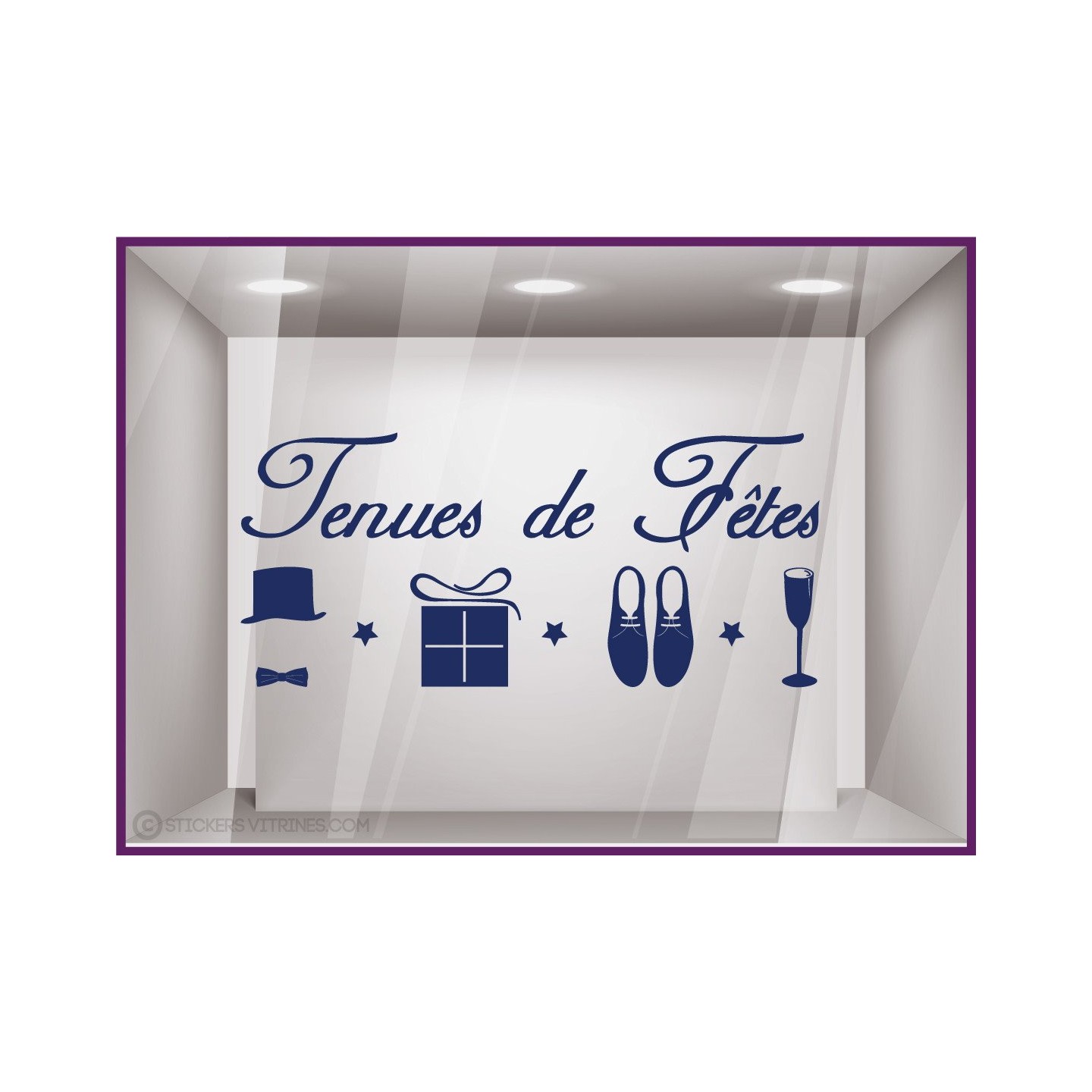 Sticker Tenues de F^etes modèle Homme