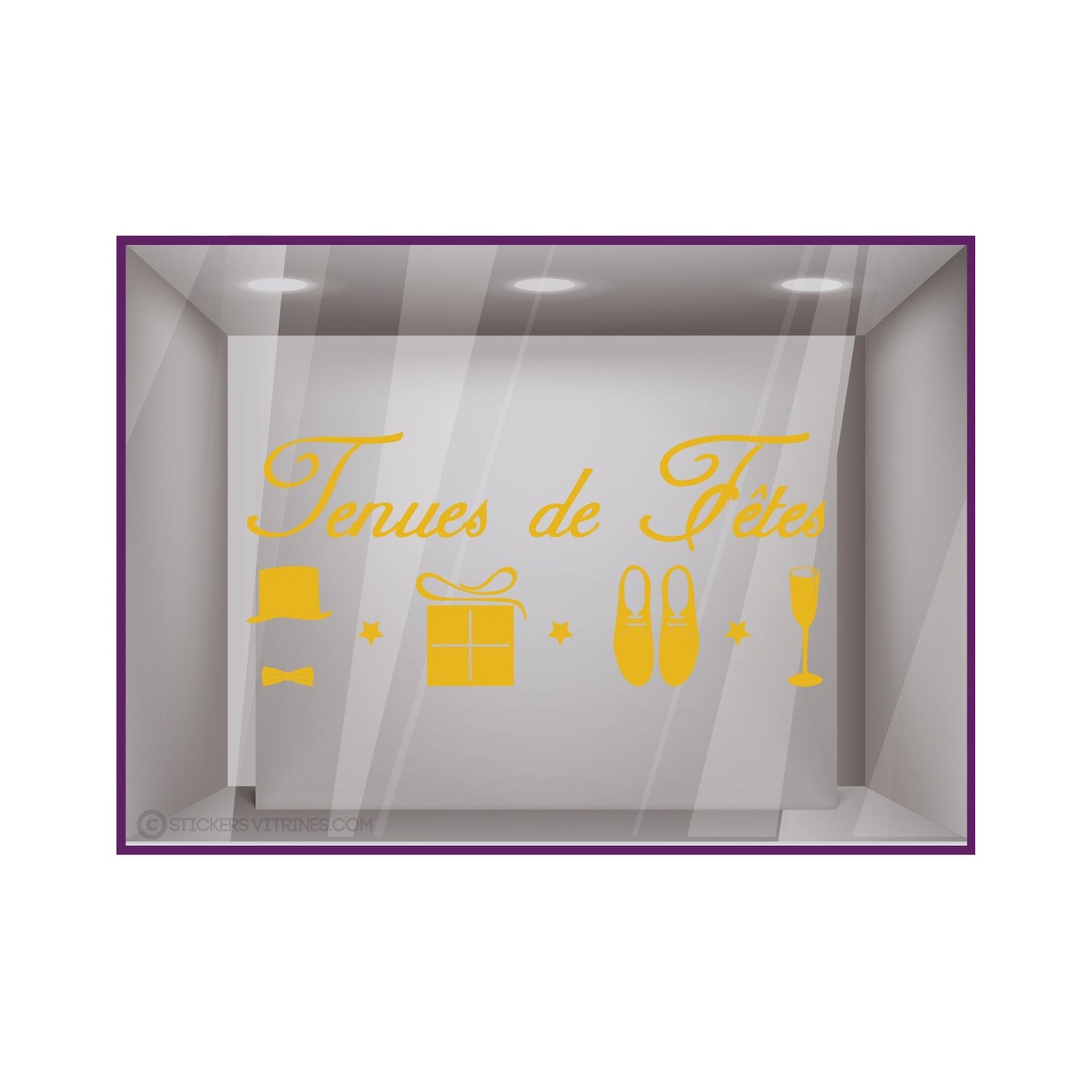 Sticker Tenues de F^etes modèle Homme