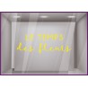 STICKER LE TEMPS DES FLEURS PRINTEMPS CALICOT GEANT VITRINES BOUTIQUE COMMERCE