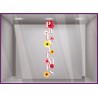 STICKER LETTRAGE PRINTEMPS FLEURS VITROPHANIE BOUTIQUE VITRINE COMMERCE