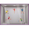 STICKER-Vitre-Vitrophanie-Magasin-Sportif-Commerce-Restaurant-Bar-Autocollant-JEUX OLYMPIQUES-ATHLETE GYMNASTIQUE