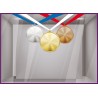 STICKER VITROPHANIE MEDAILLES OR ARGENT BRONZE VITROPHANIE MAGASIN DECORATION JEUX OLYMPIQUES COUPE DU MONDE BLEU BLANC ROUGE