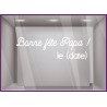 STICKER BONNE FETE PAPA LETTRAGE ADHESIF PERES FOURNISSEUR VITROPHANIE BOUTIQUE