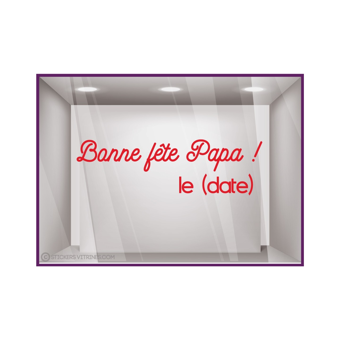 STICKER BONNE FETE PAPA PERES FOURNISSEUR IMPRIMEUR MAGASIN LETTRES AUTOCOLLANTES