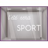 STICKER L'ETE SERA SPORT LETTRAGE JEUX OLYMPIQUES MAGASIN