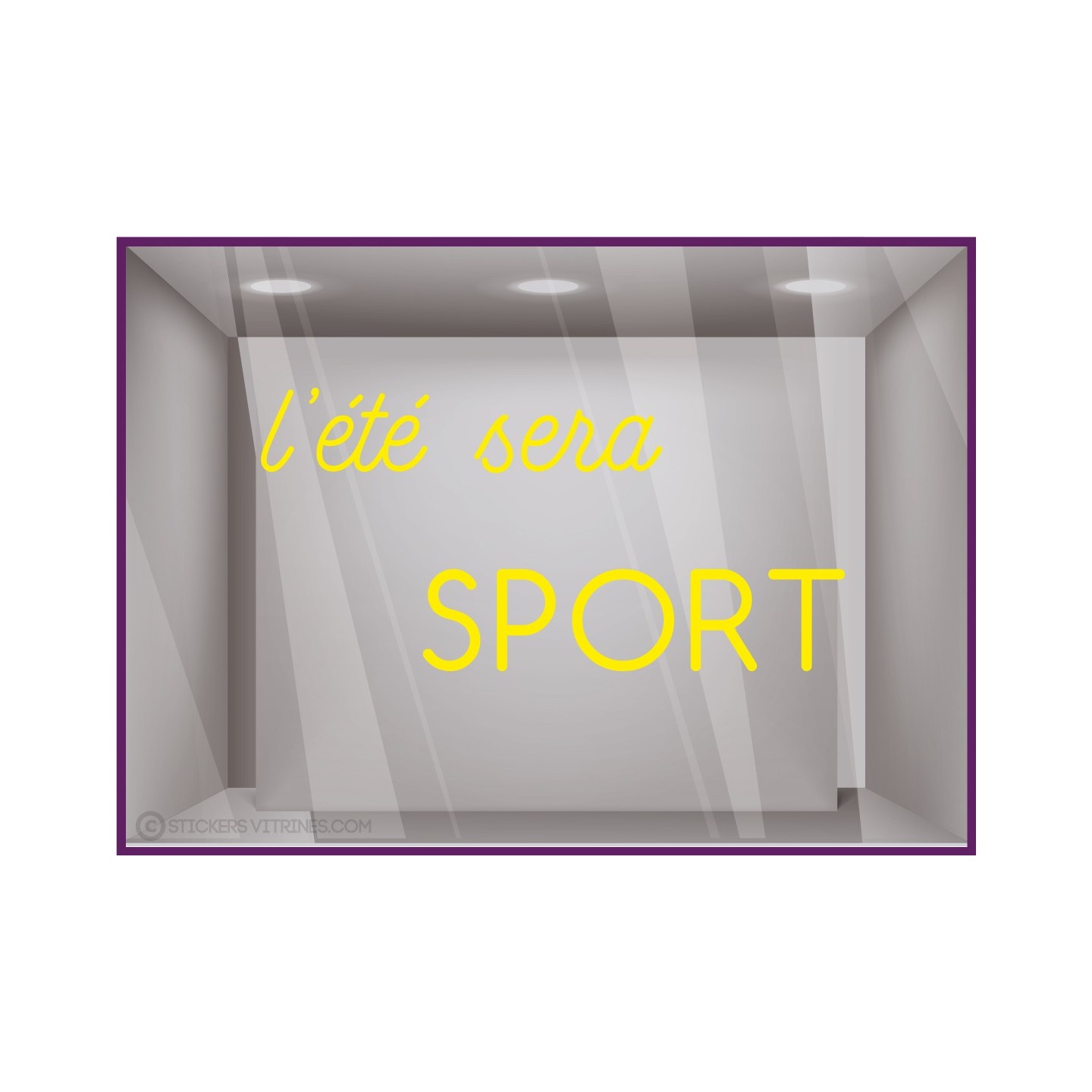 STICKER AUTOCOLLANT GEANT PAS CHER L'ETE SERA SPORT JEUX OLYMPIQUES