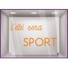 STICKER L'ETE SERA SPORT LETTRES AUTOCOLLANTES JEUX OLYMPIQUES DECORATION BOUTIQUE